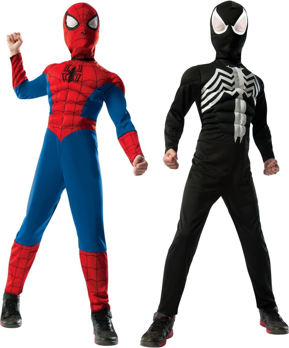 Deluxe Reversible Spiderman Child Costume Scostumes