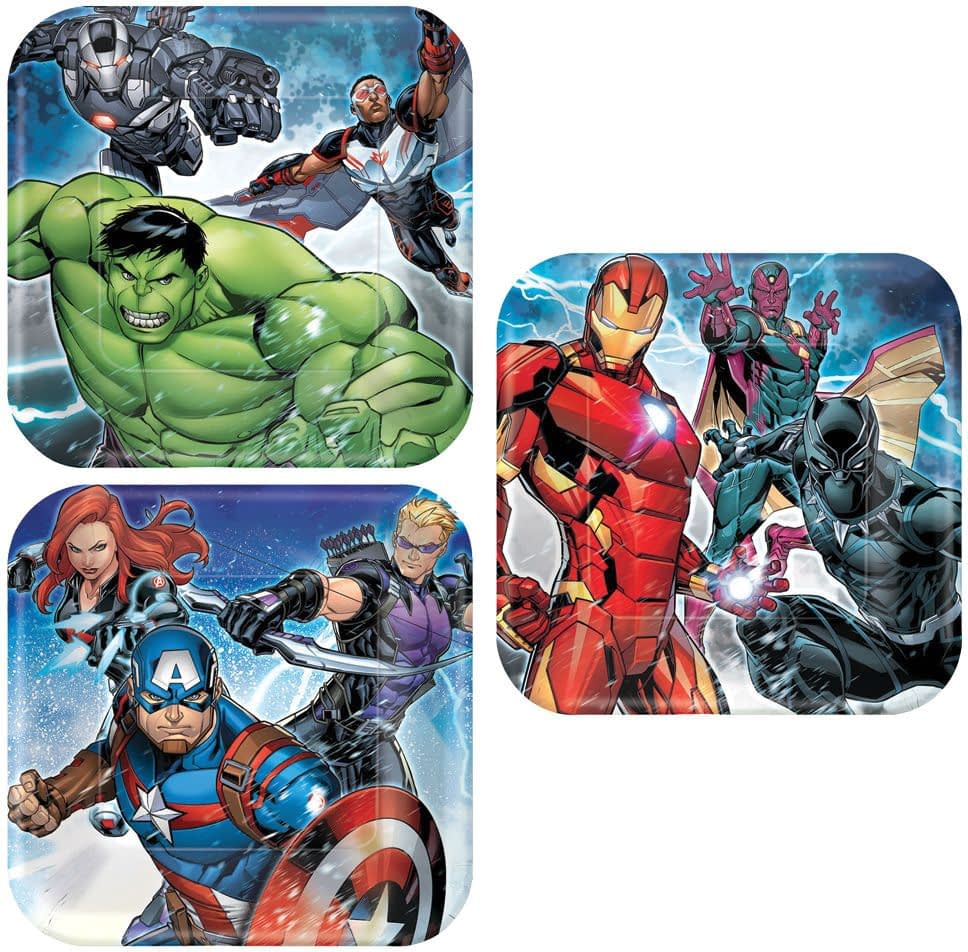 Avengers 7In Plates 8 Pack | SCostumes