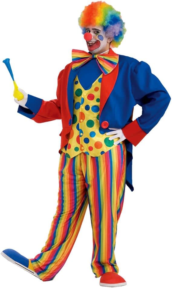 Bright Clown Adult Plus Size Costume | SCostumes