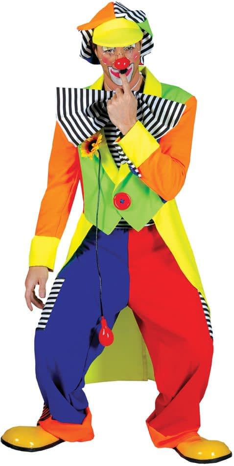 Striped Clown Adult Costume | SCostumes