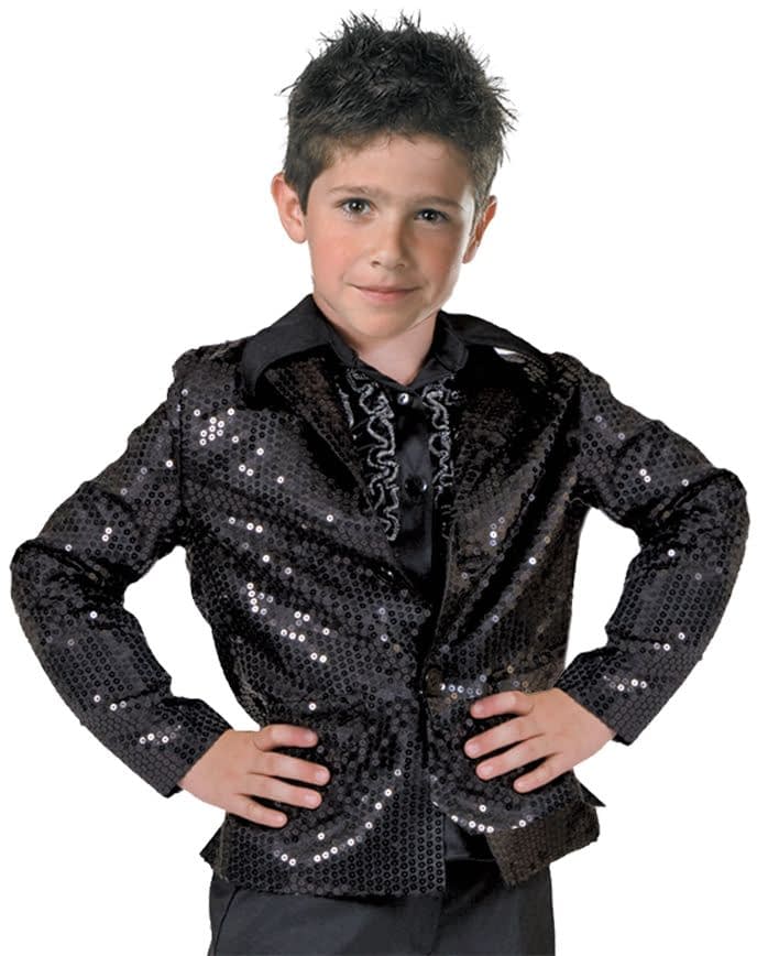 Black Disco Jacket Child | SCostumes