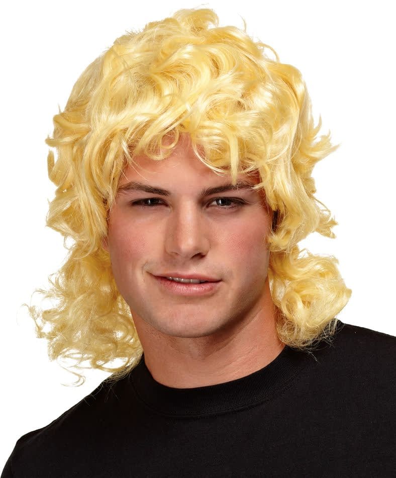 Mullet Wig Blonde For Men Scostumes 1615