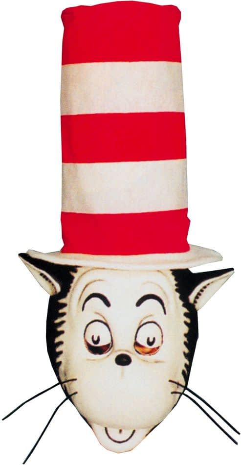 Cat In The Hat Mask W Hat For Adults | SCostumes