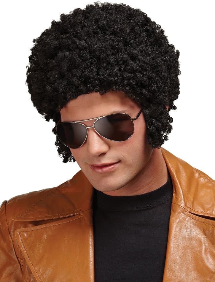 Welcome Back Afro Black Wig For Men | SCostumes