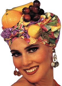 Latin Lady Fruit Headpiece For Adults