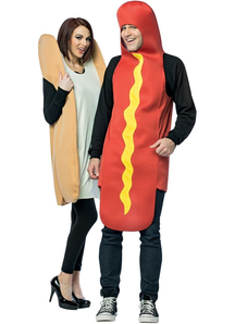 Hot Dog And Bun Couple Costumes