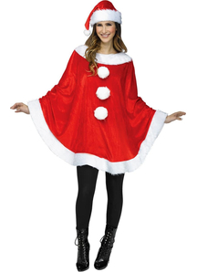 Santa Poncho Adult