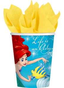 Disney Ariel Cups 9Oz 8 Pack