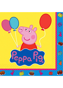 Peppa Pig Bev Napkins 16 Pack