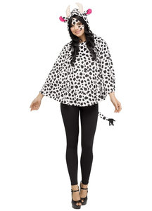 Hooded Poncho Cow