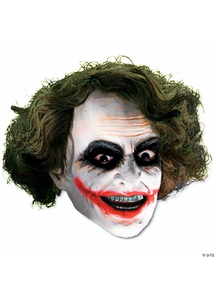 3/4 Vinyl Mask W Hair For Joker