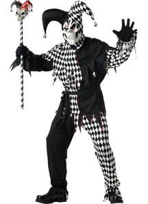 Creepy Jester Adult Costume