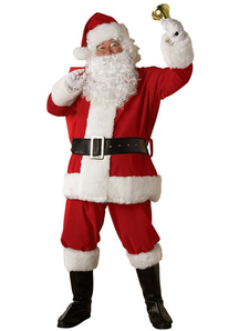 Plush Santa Adult Costume