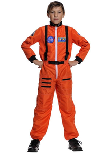 Astronaut Orange Child Costume