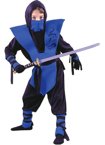 Blue Nnja Soldier Child Costume