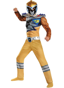 Dino Gold Ranger Muscle Child Costume