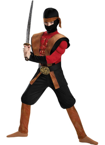 Ninja Warrior Muscle Child Costume