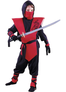 Red Nnja Soldier Child Costume