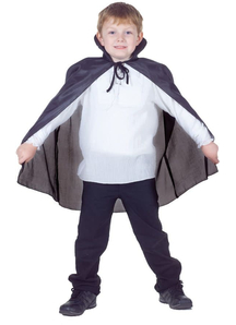 Taffeta Cape Black Child