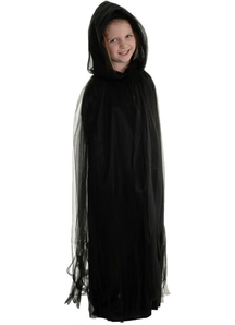 Tulle Cape Black Child