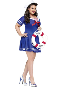 Sexy Sailor Plus Size Adult Costume