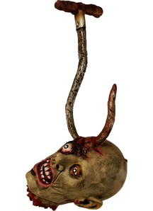Ghoul Head On A Hook. Halloween Heads.
