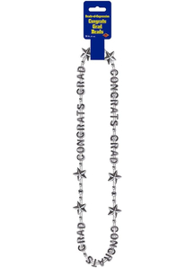 Silver Beads. Graduation Decorations.