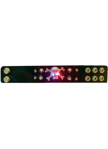 Wristband Skull Cross Light Up