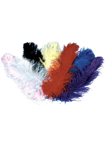 Ostrich Plumes Black Jumbo