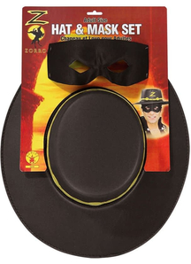 Zorro Adult Hat And Eye Mask