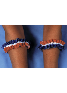 Armband Garters Rd Wt Bu Pair