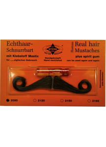 Mustache Real Hair Black