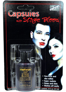 Capsules 1/2 Oz Blood 6 Pk Mehron