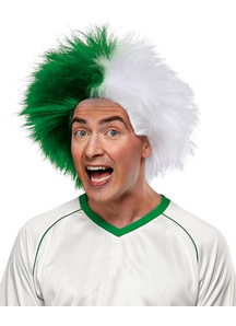 Wig For Sports Fun Green White