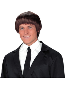 60S Band Member Brown Wig For Men - 17882