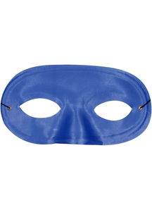 Half Domino Mask Blue For Adults