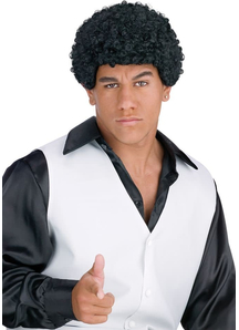 Jheri Curl Black Wig Foe Men