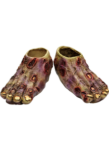 Zombie Undead Latex Feet For Adults