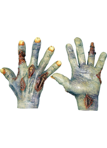 Zombie Undead Latex Hands For Adults